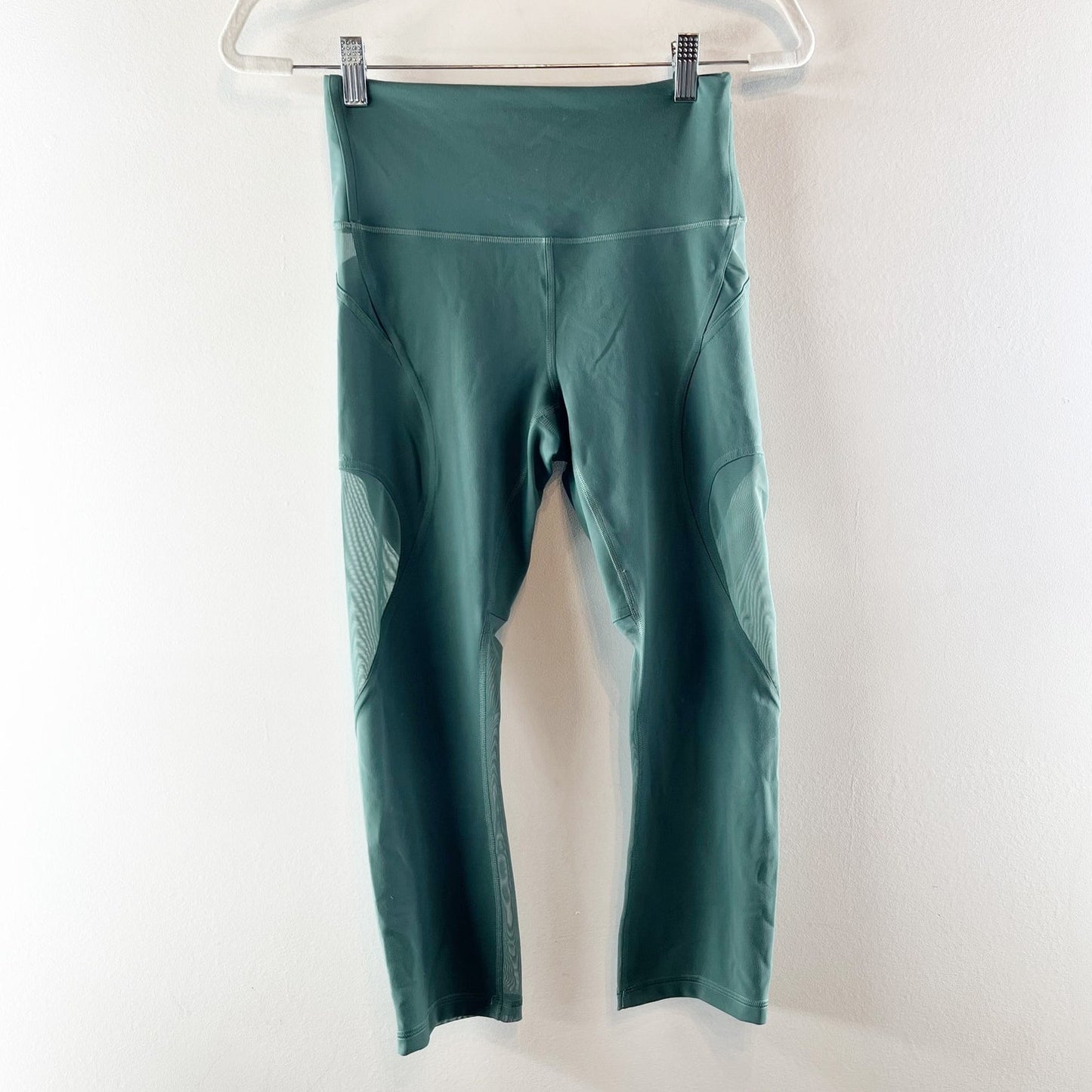 Lululemon Wunder Train Mesh Panel High-Rise Tight Leggings 25" Medium Forest 6