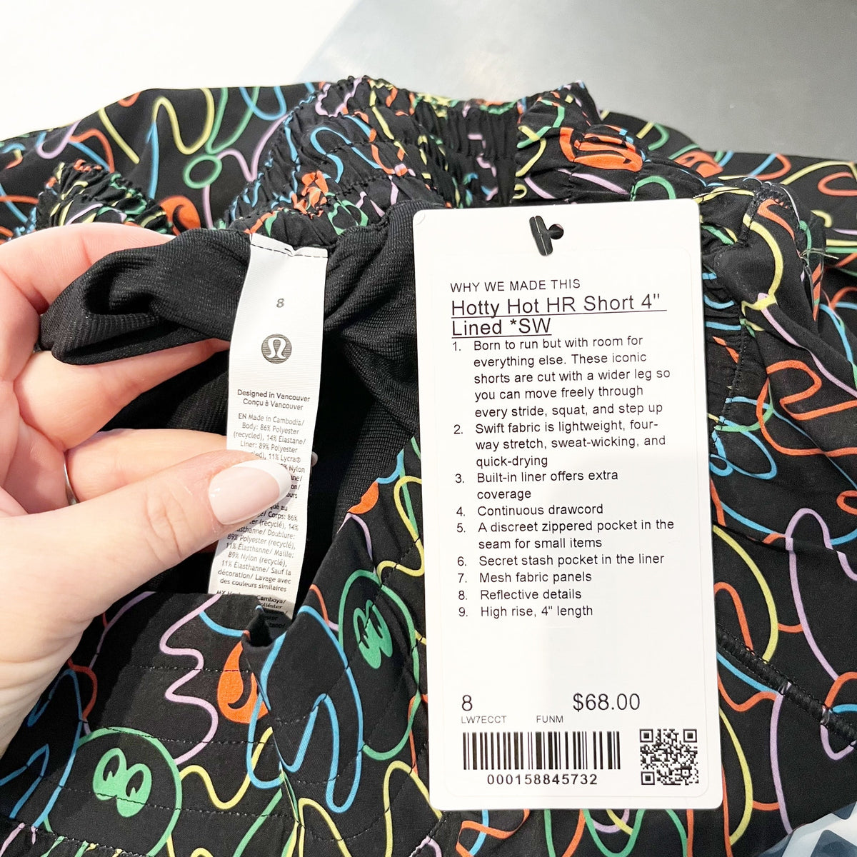 Lululemon x Seawheeze 2026 High Rise Hotty Hot Shorts Size 8