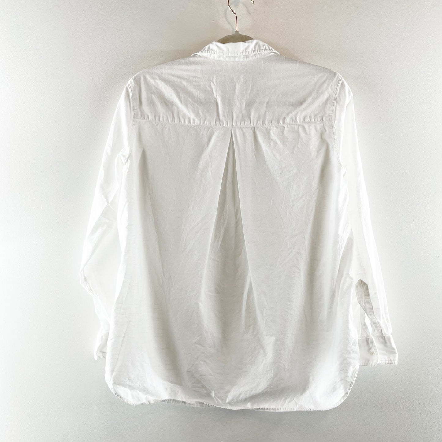 Grayson Long Sleeve Chest Pocket Collared Neck Button Up Shirt White 2 / Small