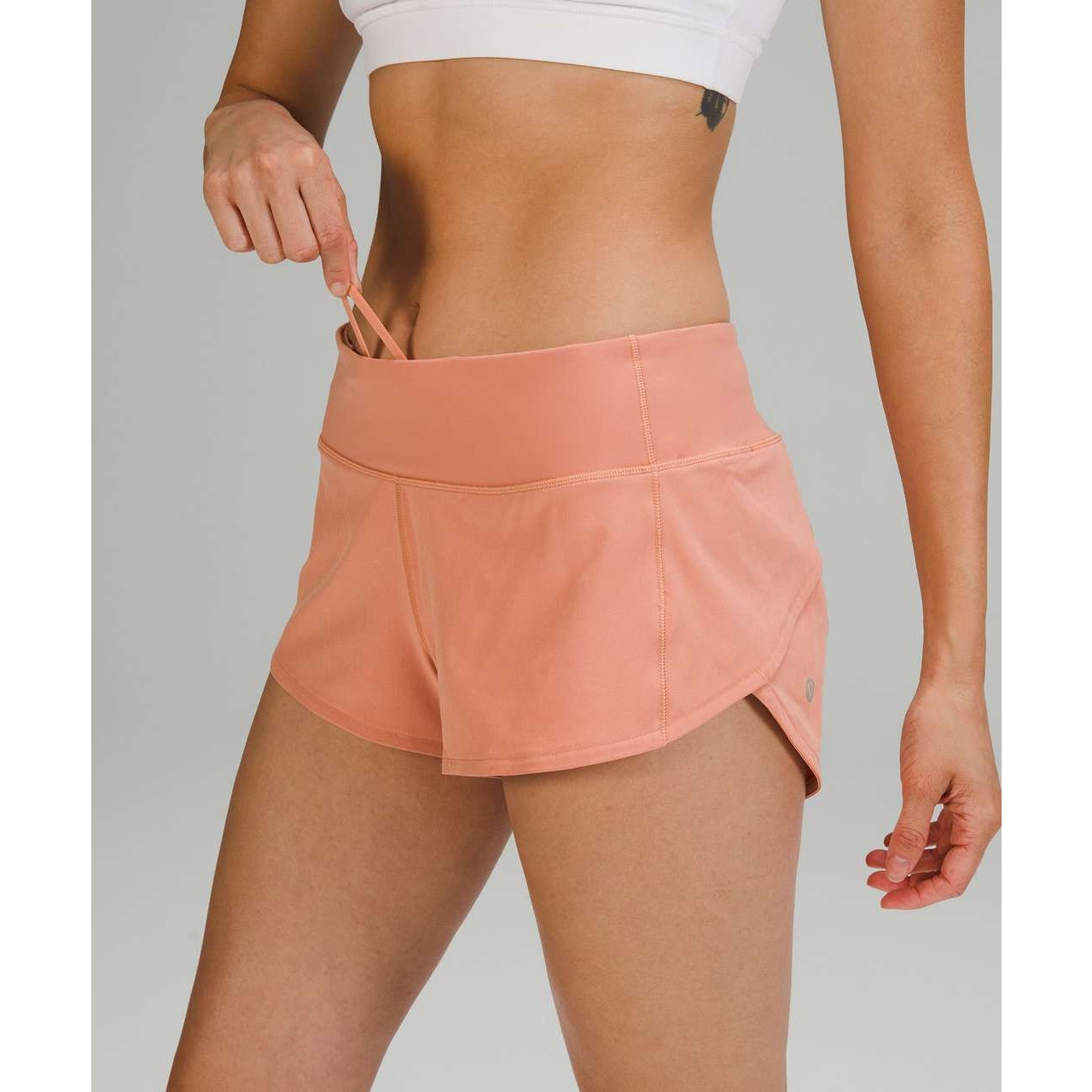 Lululemon Speed Up Low-Rise Short 2.5" Pink Savannah 4