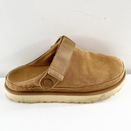 UGG Goldenstar Clog Slip On Mule Shoes Chestnut Brown 7.5