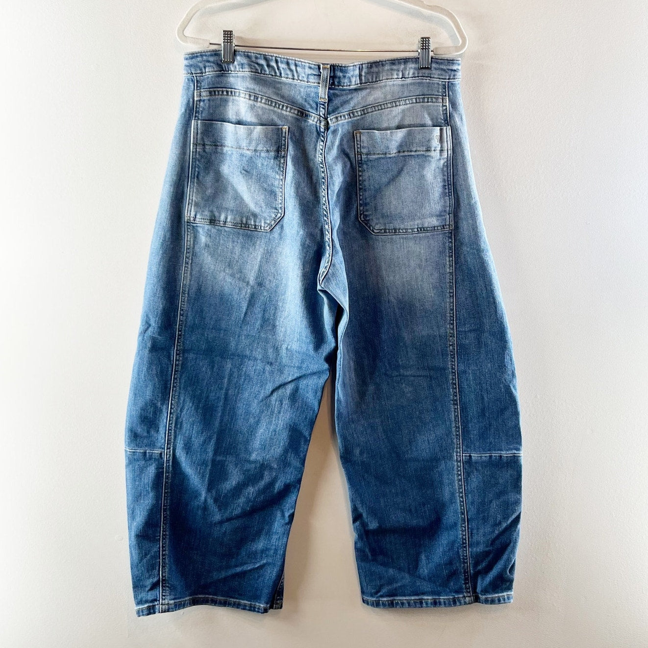 Pilcro by Anthropologie The Kenna Mid-Rise Denim Heritage Barrel Jeans Blue 32