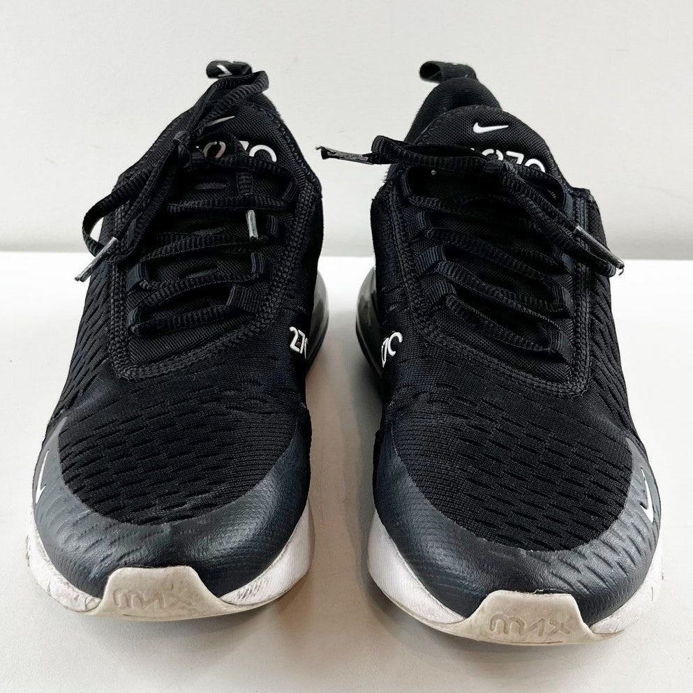 Nike Air Max 270 Low Top Running Sneakers Black White 9.5