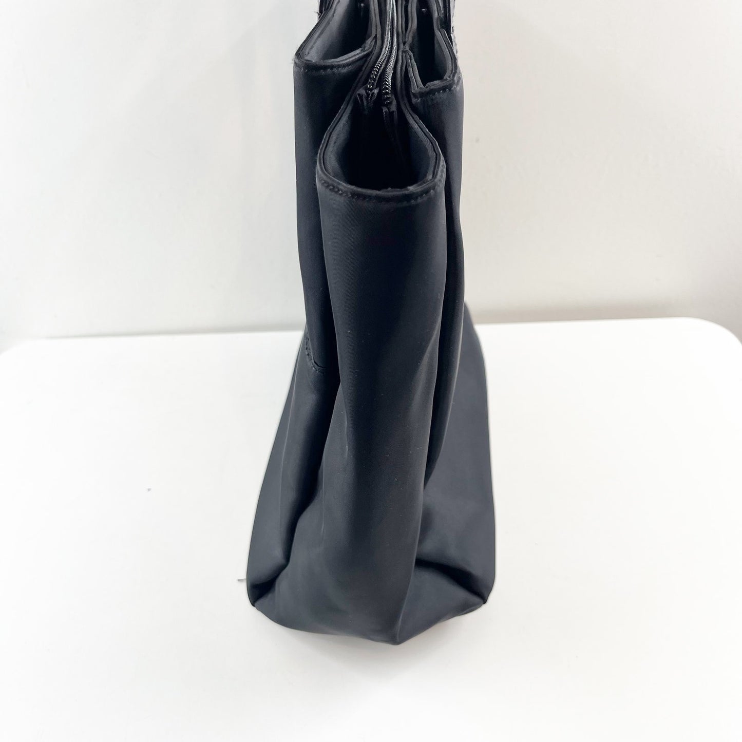 Beis The Commuter Tate Leather Nylon Bag Black