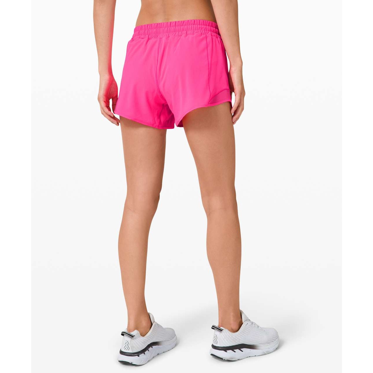 Lululemon Hotty Hot Lined Running Short II Long 4" Pink Highlight 6 Tall
