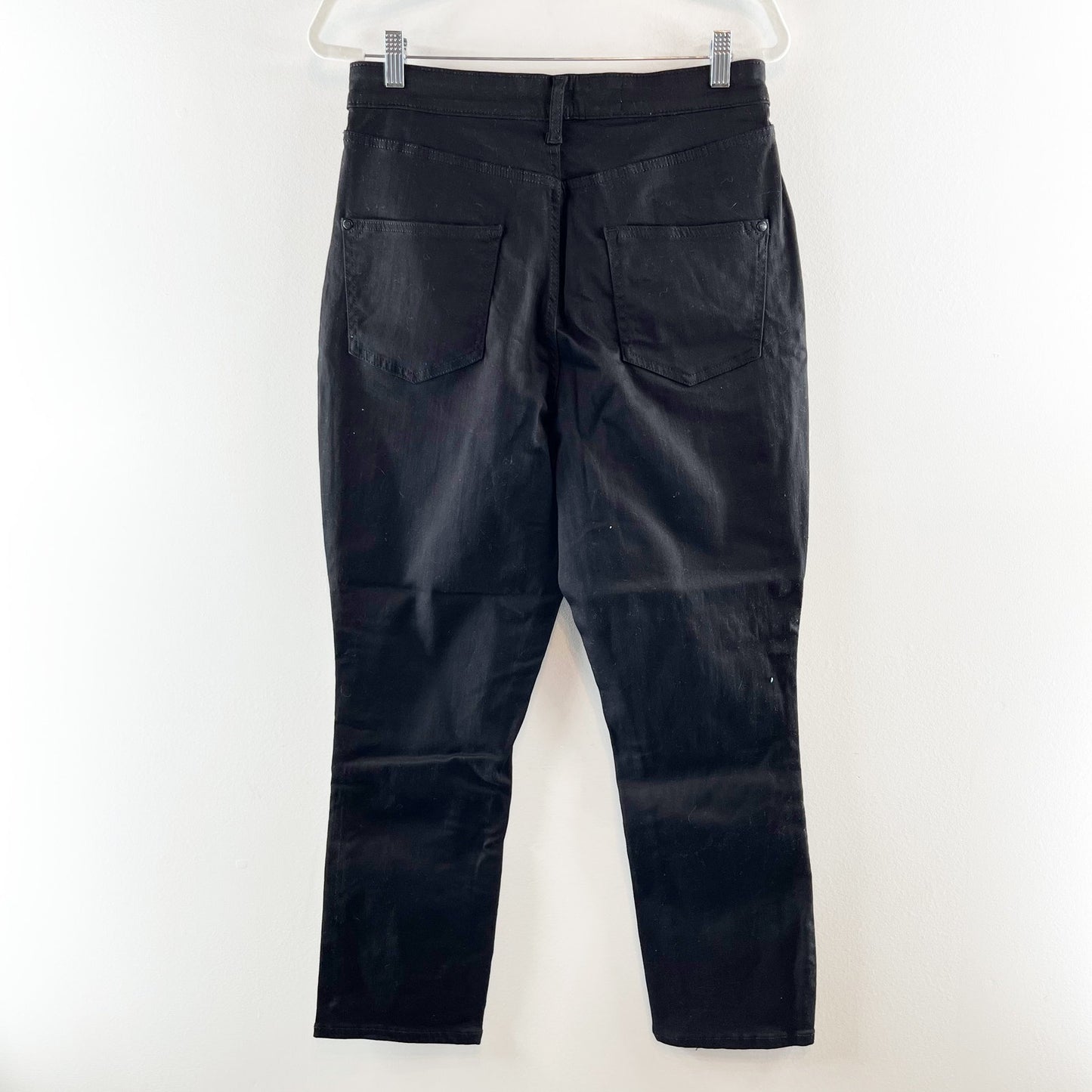 Pilcro by Anthropologie Knightsbridge Slim Tuck High Rise Ankle Jeans Black 32