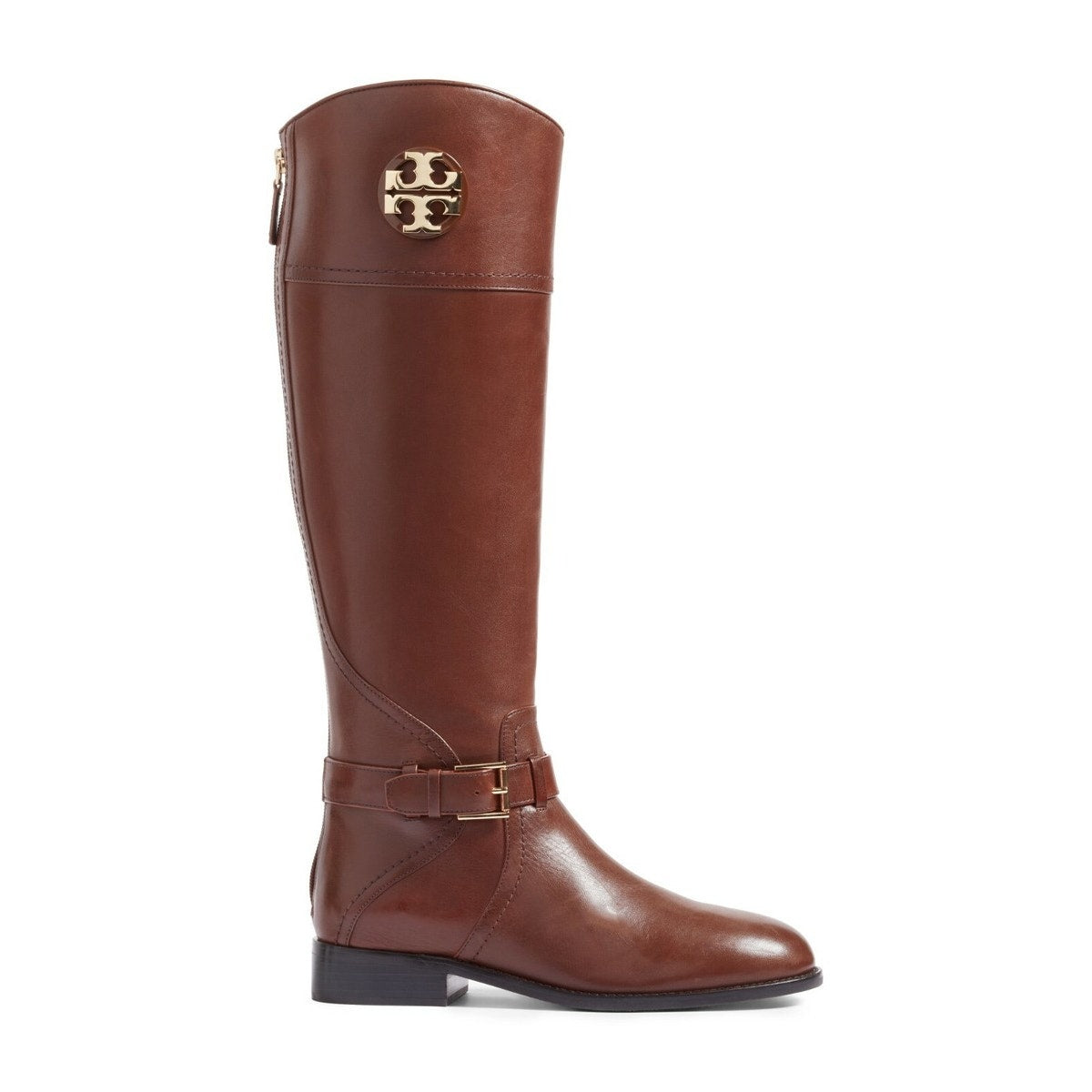 Tory Burch Leather Adeline Knee High Equestrian Riding Boots Brown 6