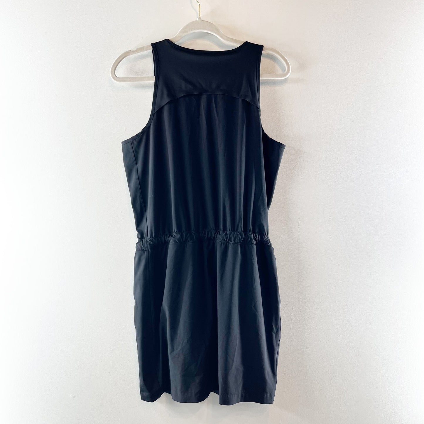 Athleta Expedition Sleeveless Hiking Climbing Mini Tank Dress Skort Black 10