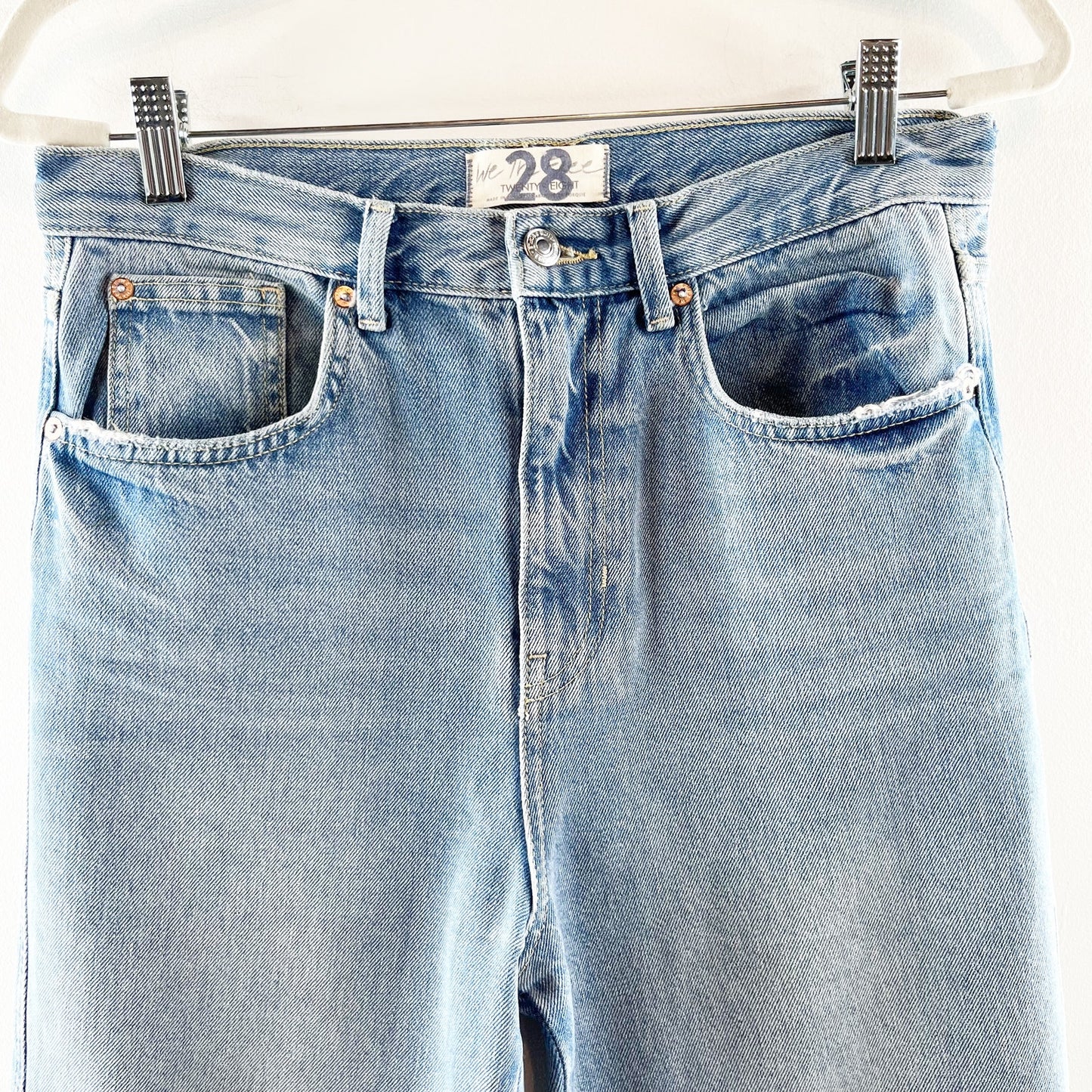 Free People We The Free High Rise Tapered Mom Jeans Blue 28 / 6