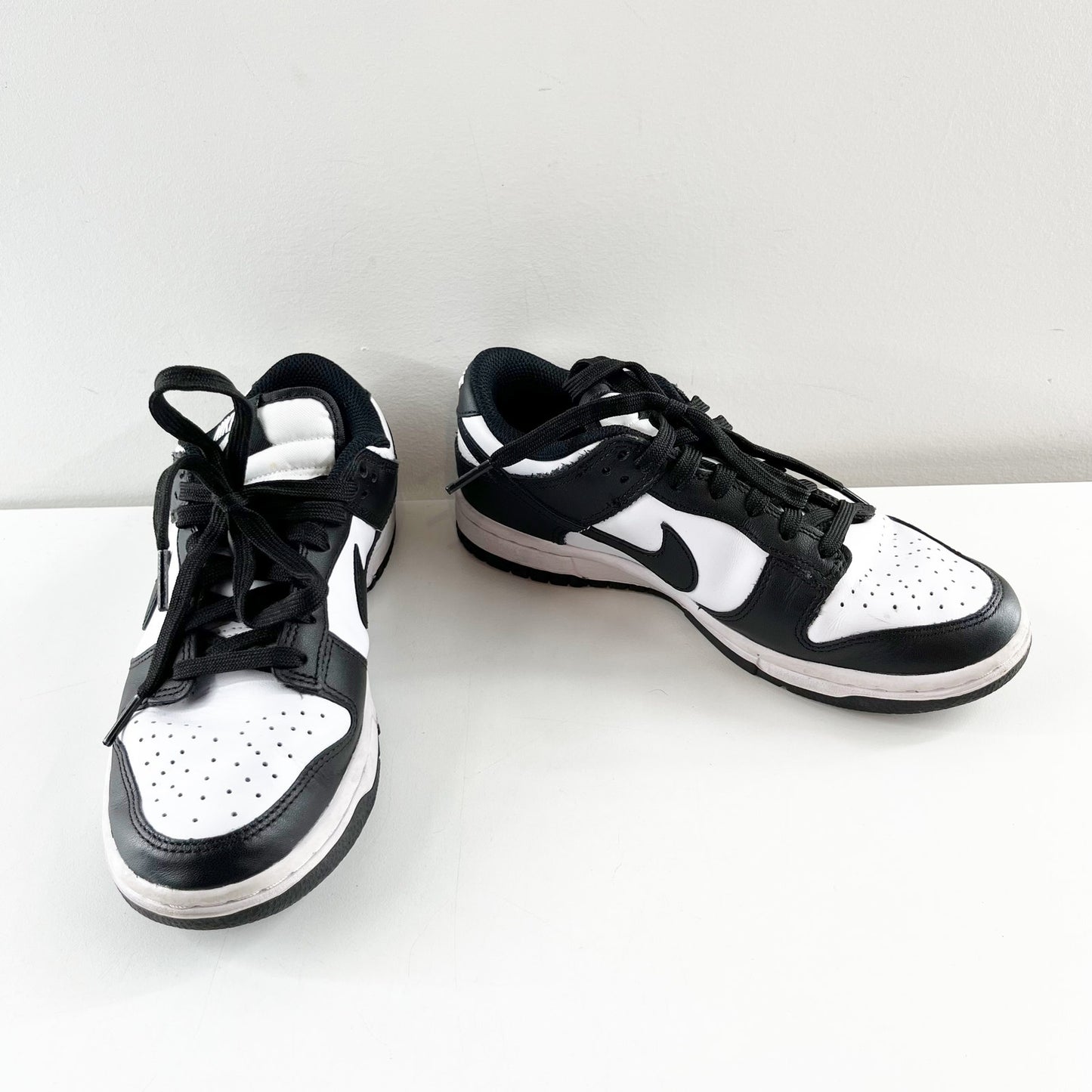 Nike Dunk Low Top Lace Up Shoes Sneakers Panda Black White 6