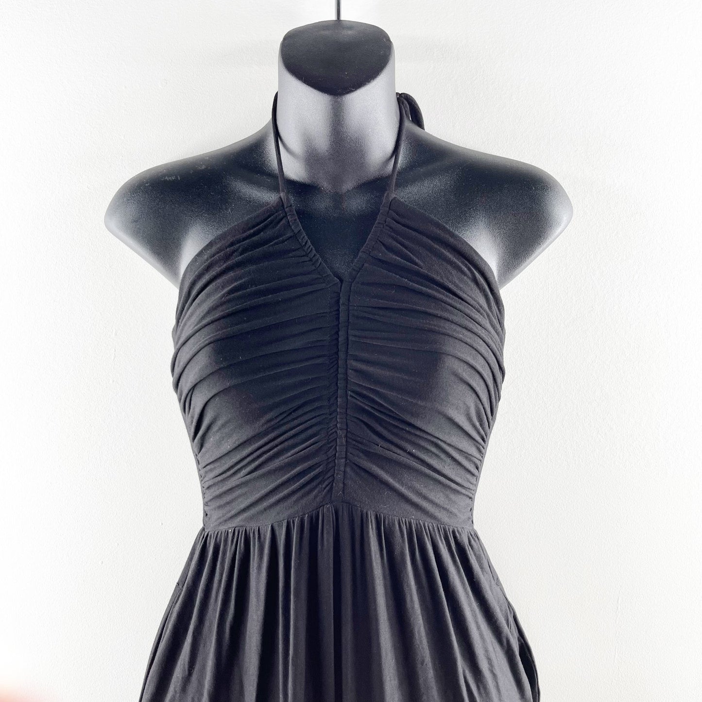 Evereve Noa Halter Wide Leg Jumpsuit Black XS