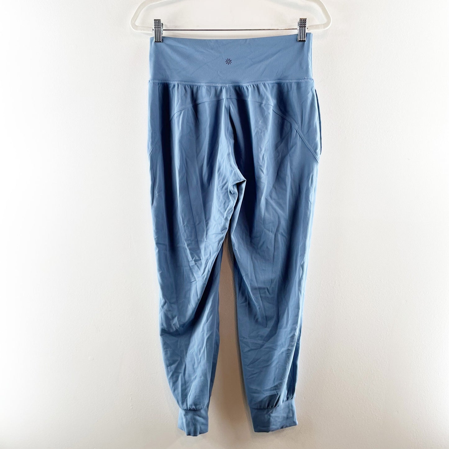 Athleta Salutation Pull On High Waisted Jogger Pants Blue Star Medium
