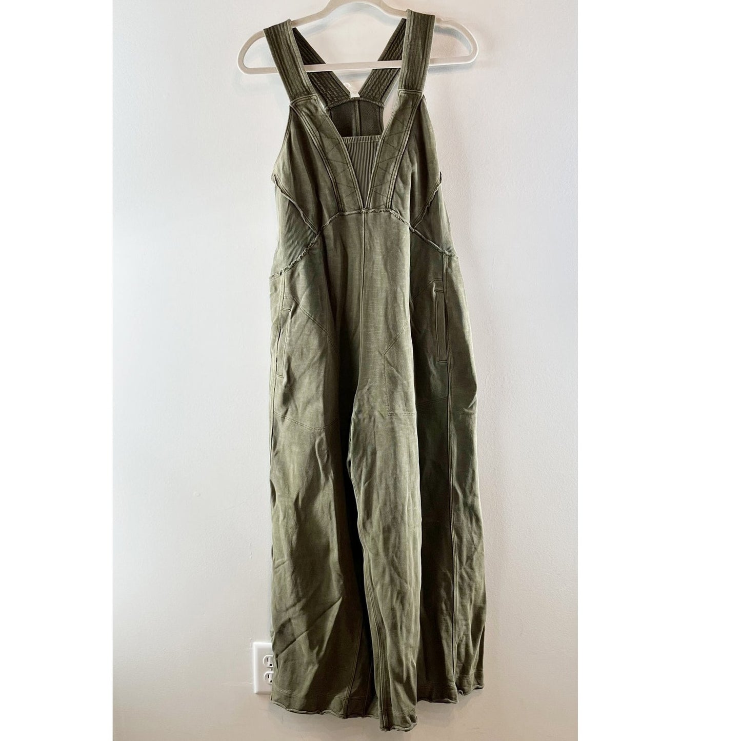 Daily Practice Anthropologie The Palmra One Piece Overall Jumpsuit Moss Green MP