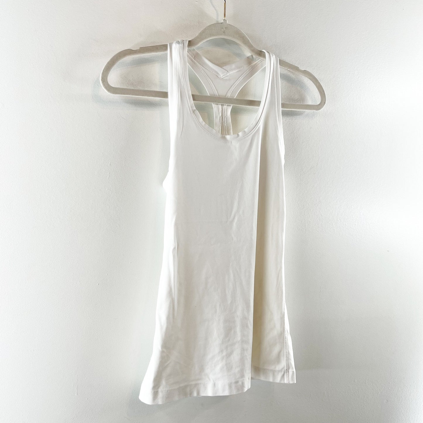 Lululemon Athletica Cool Sleeveless Scoop Neck Racerback Tank Top White Small