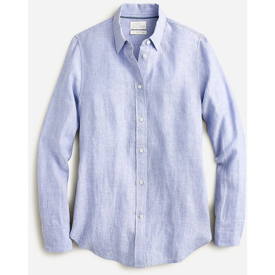 Baird McNutt Irish Linen for J.Crew Slim-Fit Button-Up Shirt Periwinkle Blue 12P