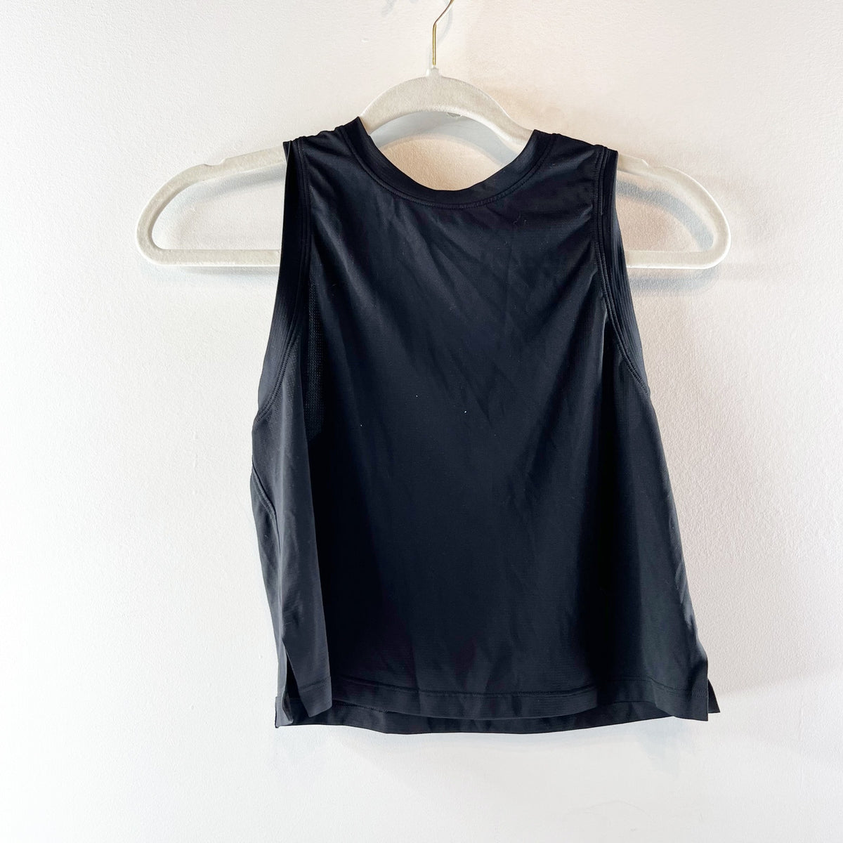 Lululemon Jersey Training High Neck Muscle Tank Top Black 4