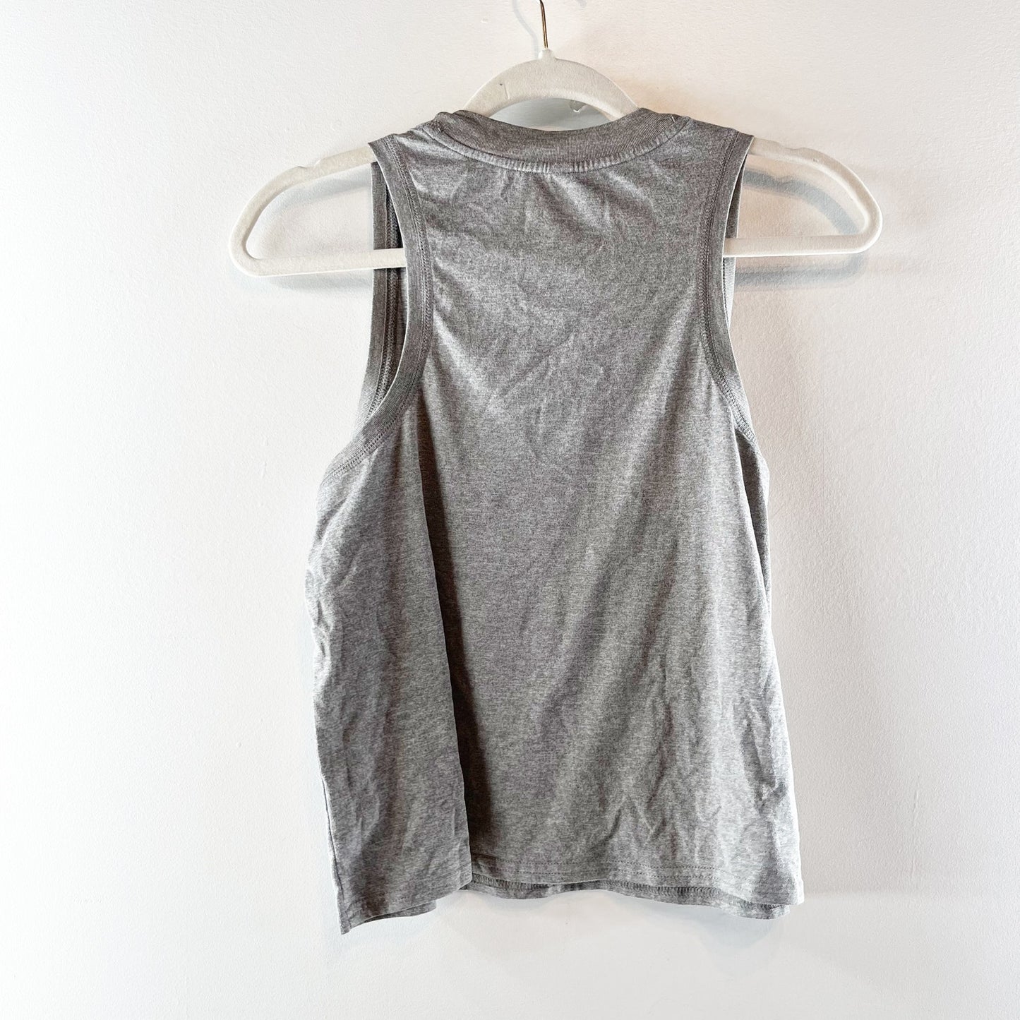Vuori Energy Sleeveless High Neck Tank Top Heather Grey Small