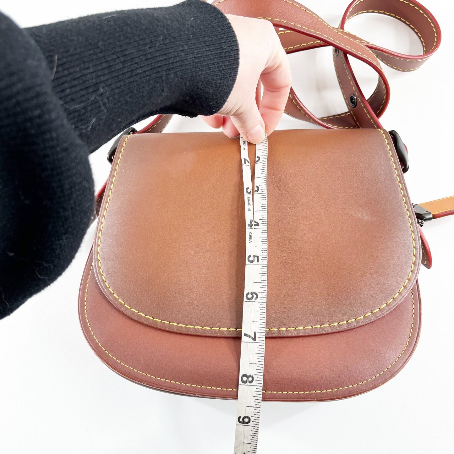 Coach 1941 Leather Saddle Bag 23 Purse Brown