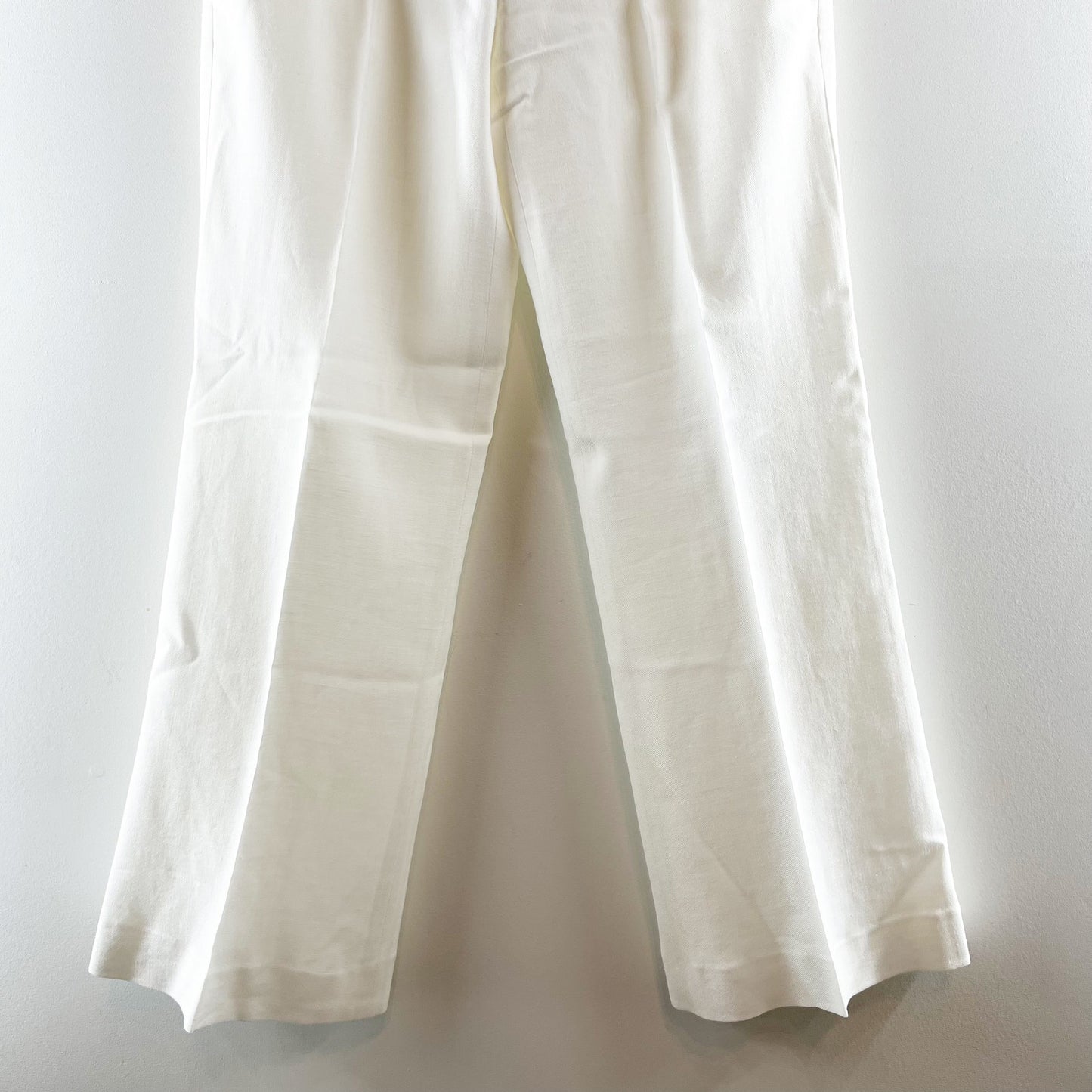 Theory Nayilla Sauve Stretch Linen Wide Leg Pants White 6