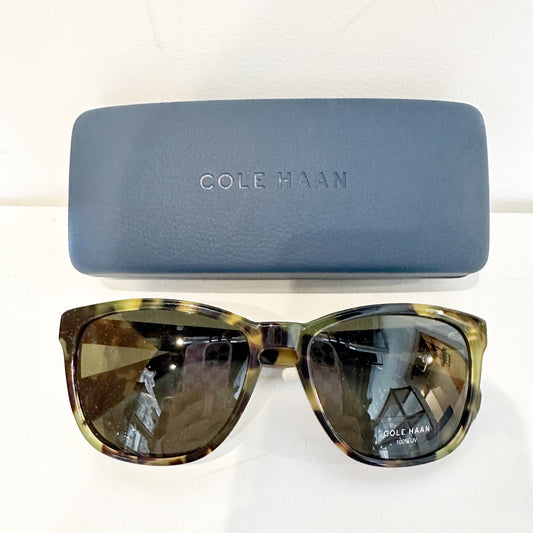 Cole Haan Tortoise Shell Polarized Sunglasses Black Brown