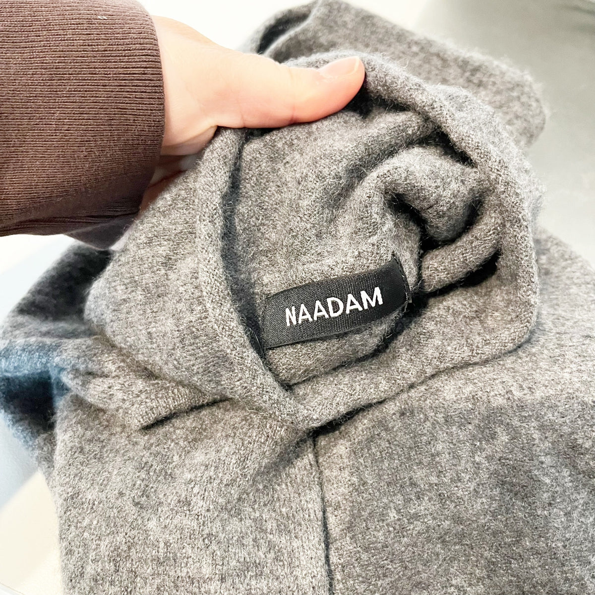 Naadam 100% Cashmere Sleeveless Turtleneck Pullover Sweater Gray XS