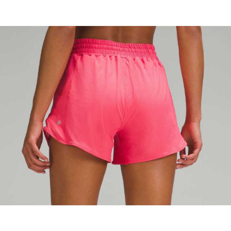 Lululemon Athletica Hotty Hot High-Rise Lined Short 4" Glaze Pink 2