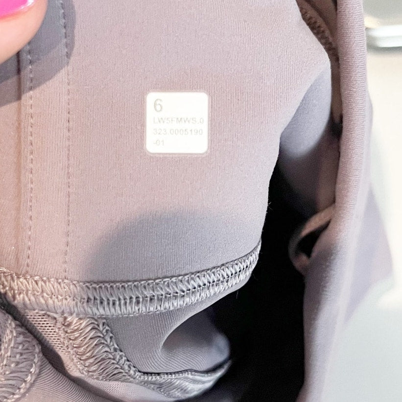 Lululemon Wunder Train Mesh Panel High-Rise Tight Leggings 25" Violet Verbena 6