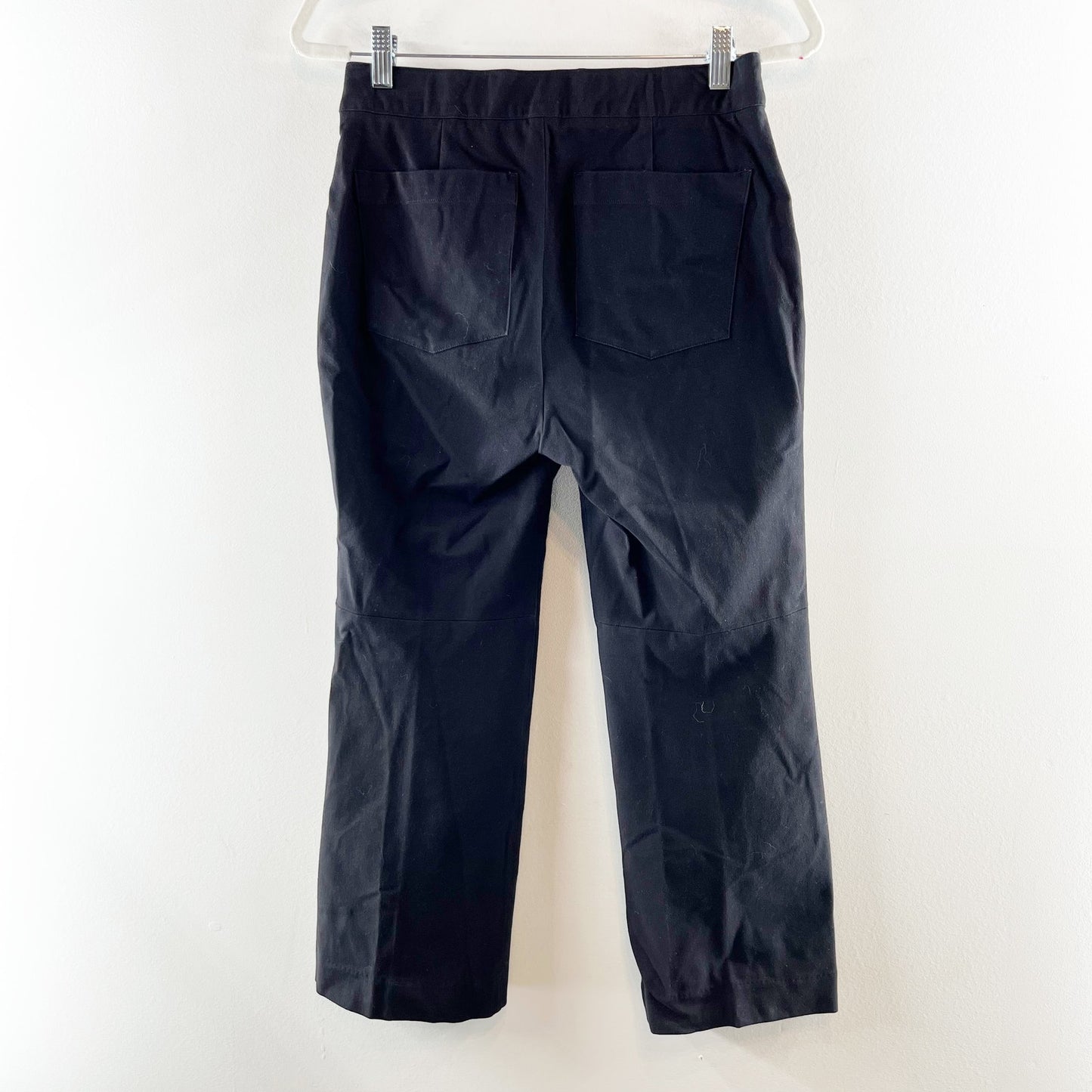 Spanx Polished Cropped Kick Ponte Flare Pants Black Small Petite