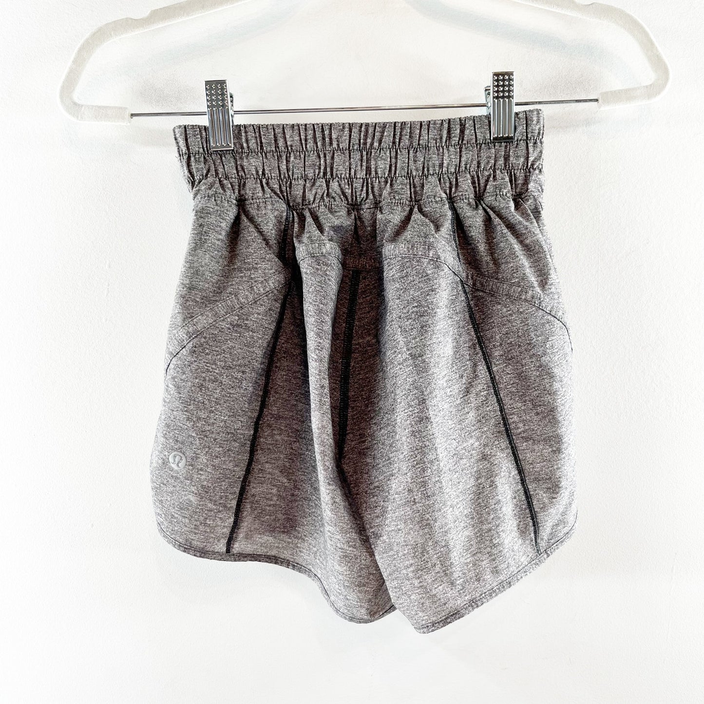 Lululemon Track That Short *5" Heather Lux Multi Black Gray 2