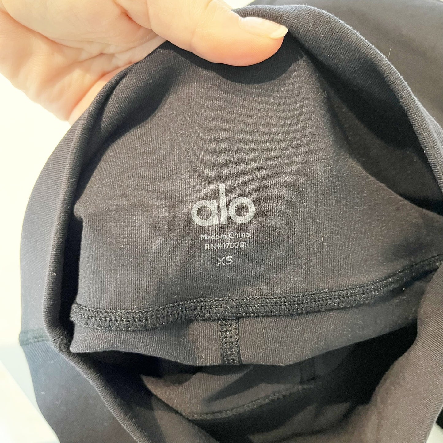 Alo Yoga Airbrush Pull On High-Waisted Bootcut Leggings Black XS