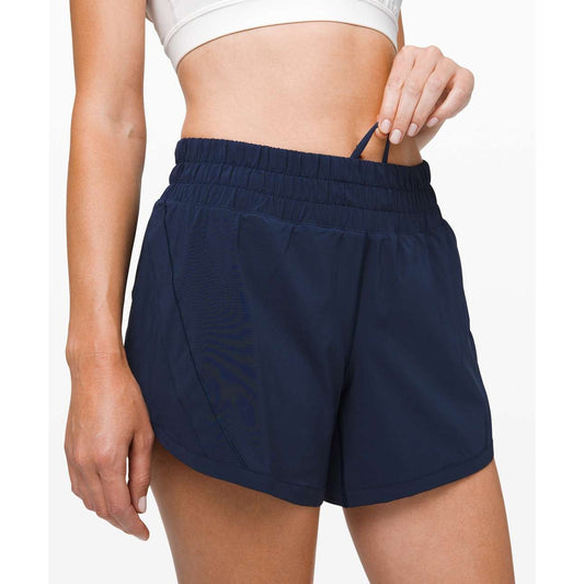 Lululemon Track That Lined Athletic Running Shorts 5" True Navy Blue 2