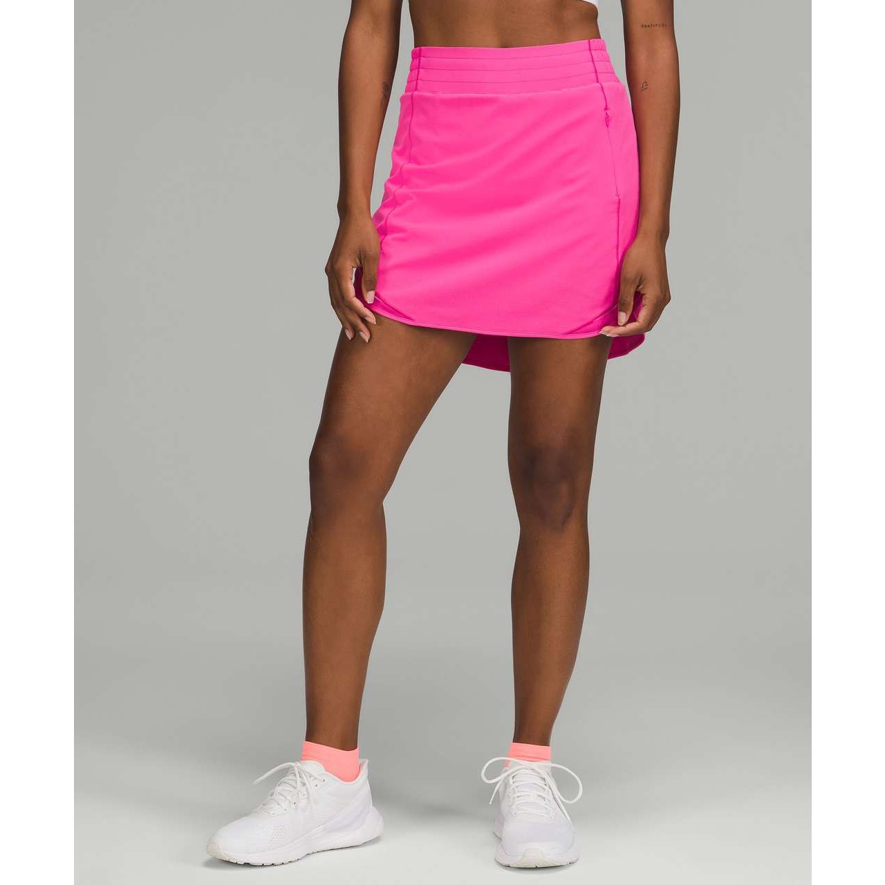 Lululemon Hotty Hot High-Rise Mini Skort Skirt Long Sonic Pink 4