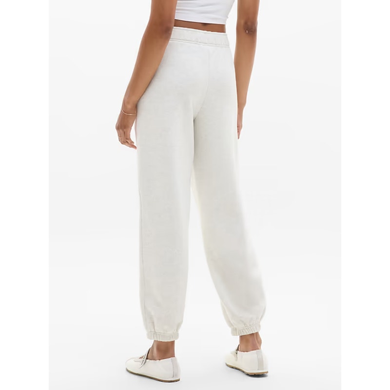 Athleta Forever Fleece High Rise Jogger Pants Fog Grey Heather Large