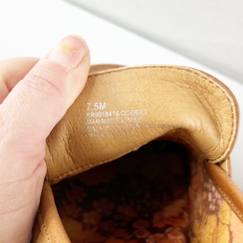 Korks Regina Penny Loafer Platform Oxford Heeled Shoe Brown 7.5