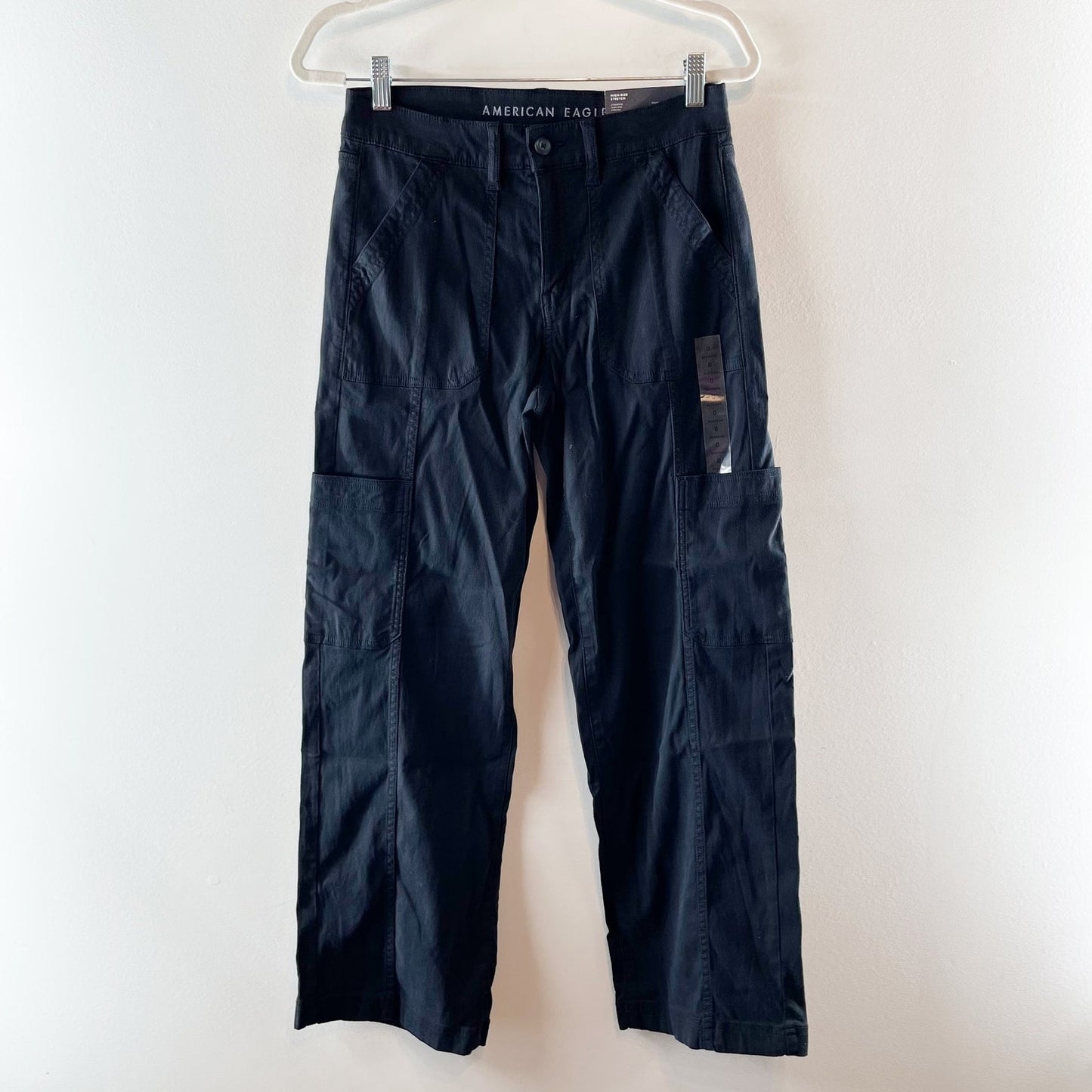 American Eagle Stretch High-Rise Utility Stovepipe Pant Rich Navy Blue 25