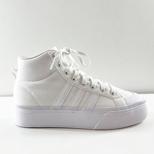 Adidas Bravada 2.0 Mid Top Platform Skateboard Sneaker Shoes White 9