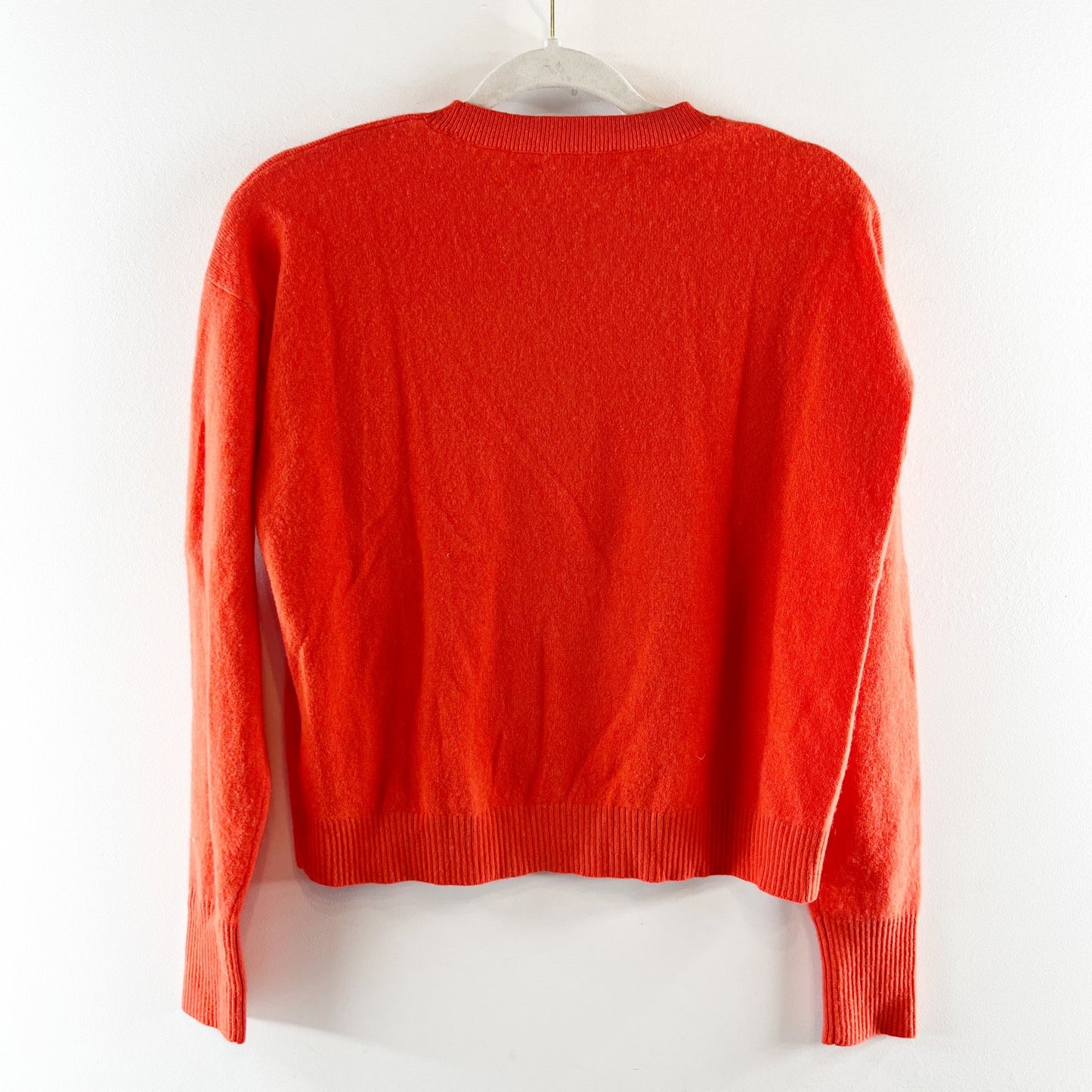 Intermix 100% Cashmere Long Sleeve Crewneck Pullover Knit Sweater Red Small