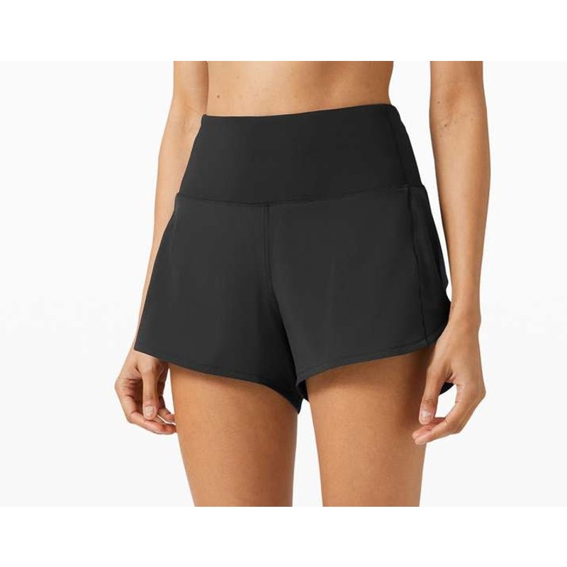 Lululemon Speed Up High-Rise Short 4" Long Black 4