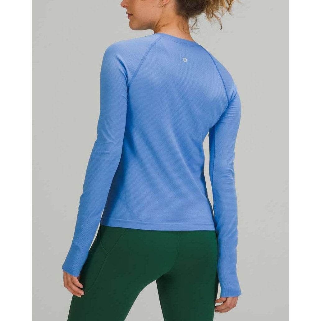 Lululemon Swiftly Tech Long Sleeve Tee Shirt 2.0 Race Length Blue Nile 6