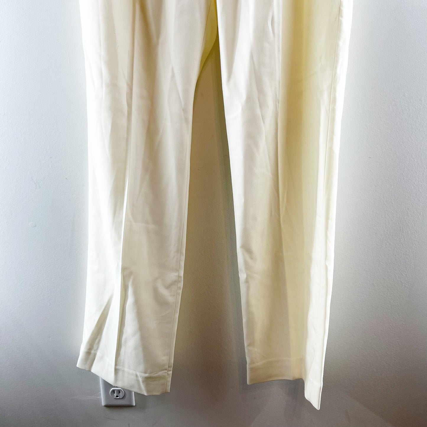 Banana Republic Heritage Explorer High Rise Italian Wool Dress Pants Cream 8