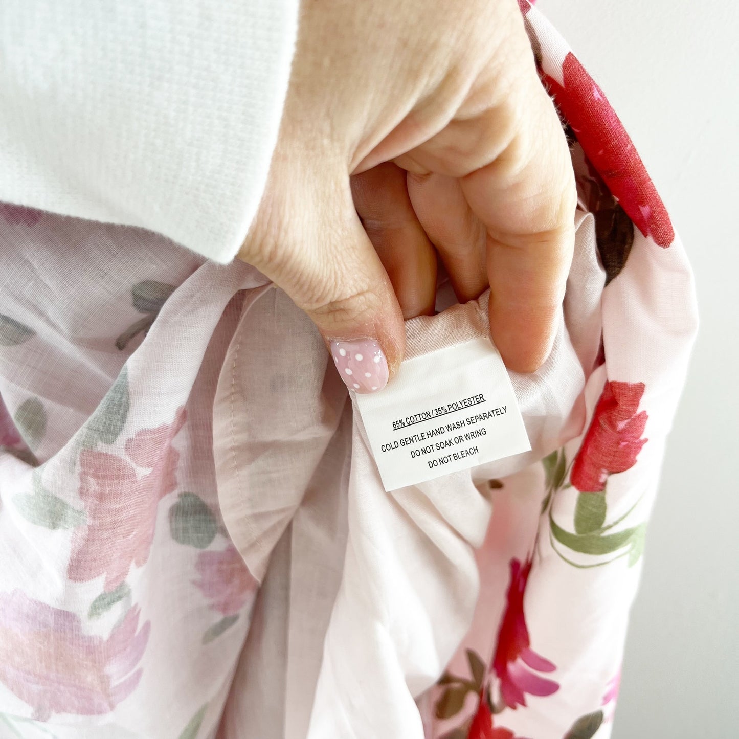 Here Comes the Sun Floral Tie Strap Fit & Flare Midi Dress White Pink Medium