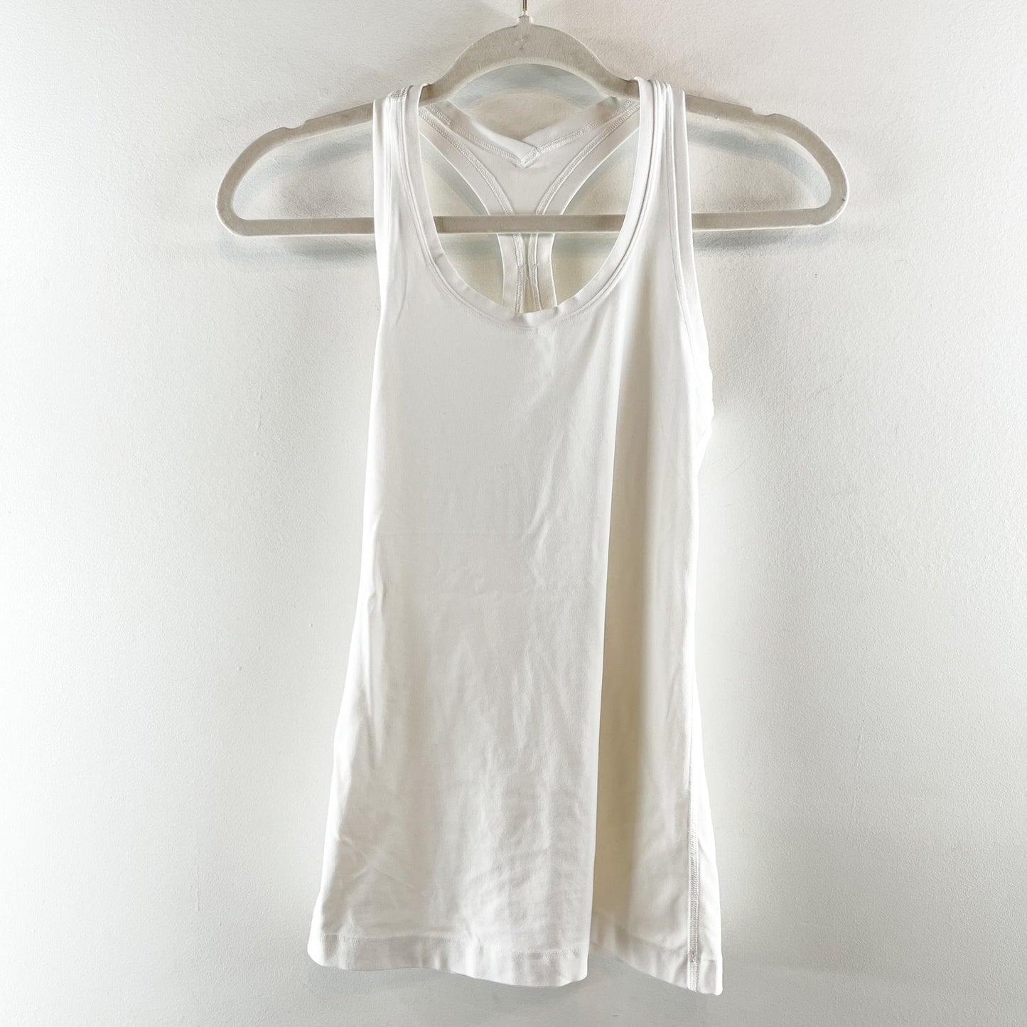Lululemon Athletica Cool Sleeveless Scoop Neck Racerback Tank Top White Small