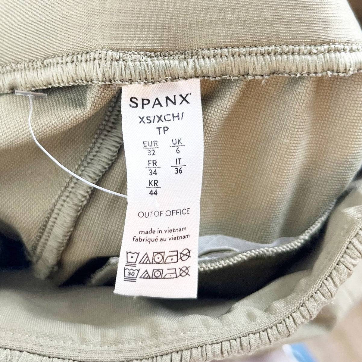 Spanx Out of Office High Rise Cargo Jogger Pants Olive Green XS