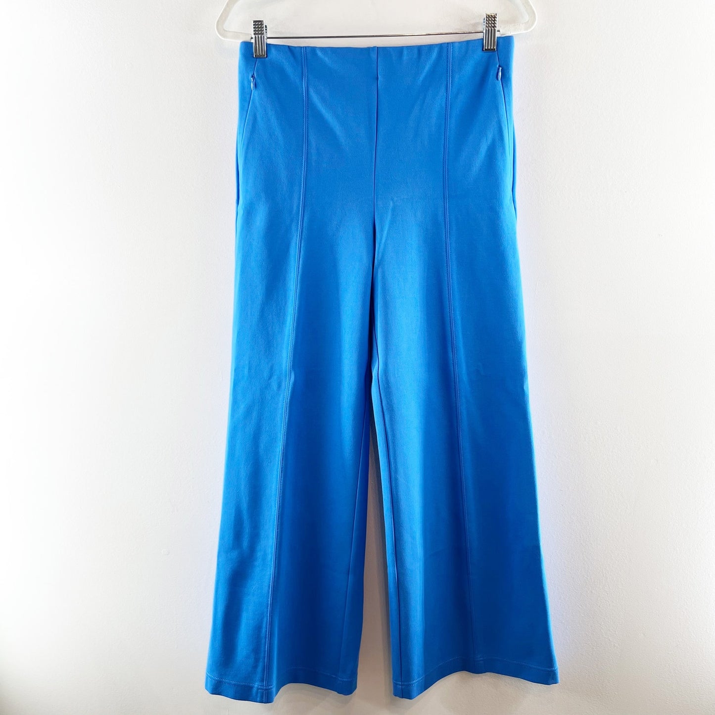 LOFT High Rise Wide Leg Pants Blue Medium