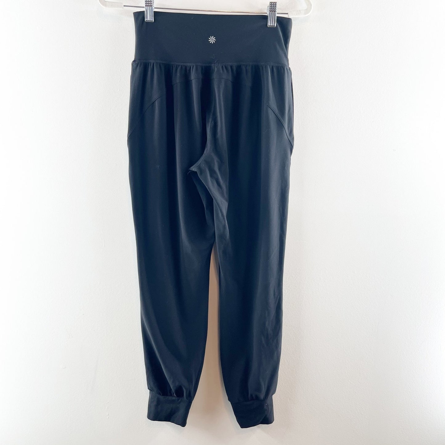 Athleta High Rise Salutation Jogger Pants Leggings Black Medium