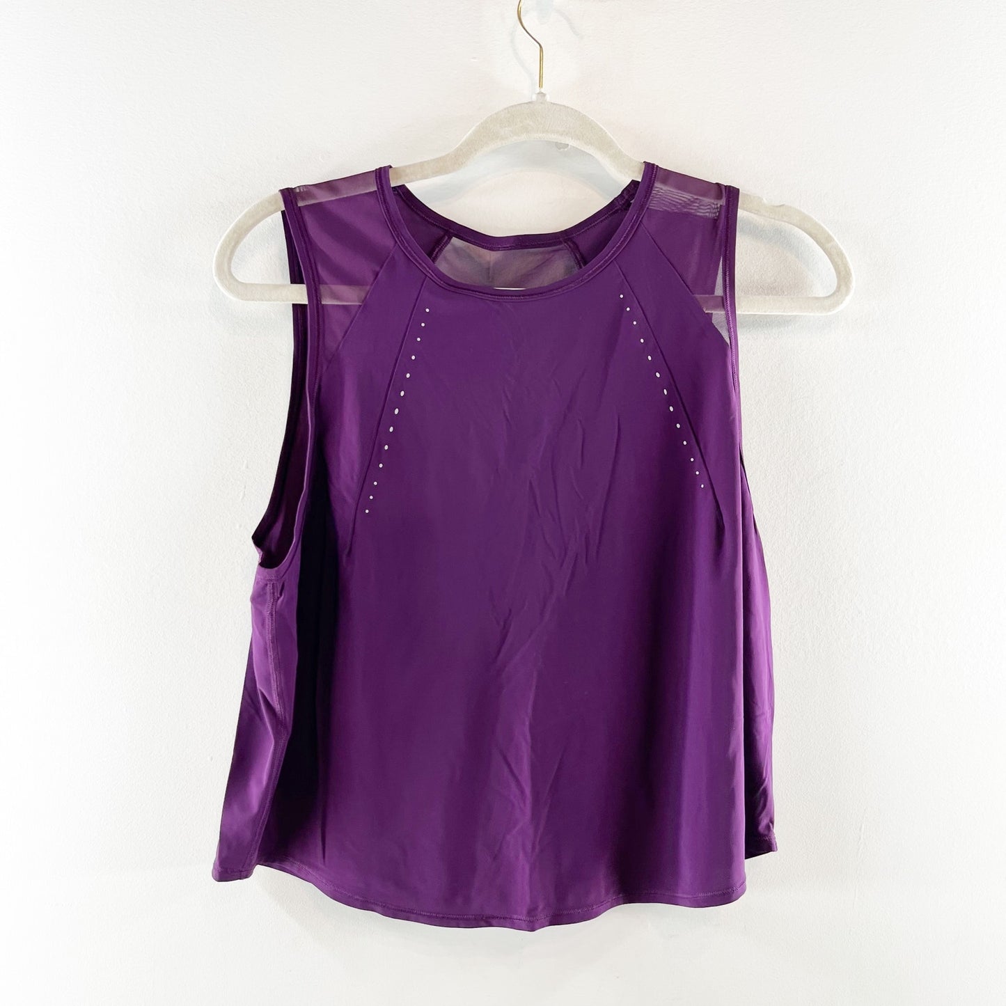 Lululemon Athletica Sculpt Mesh Tank Top Dramatic Magenta Purple Small