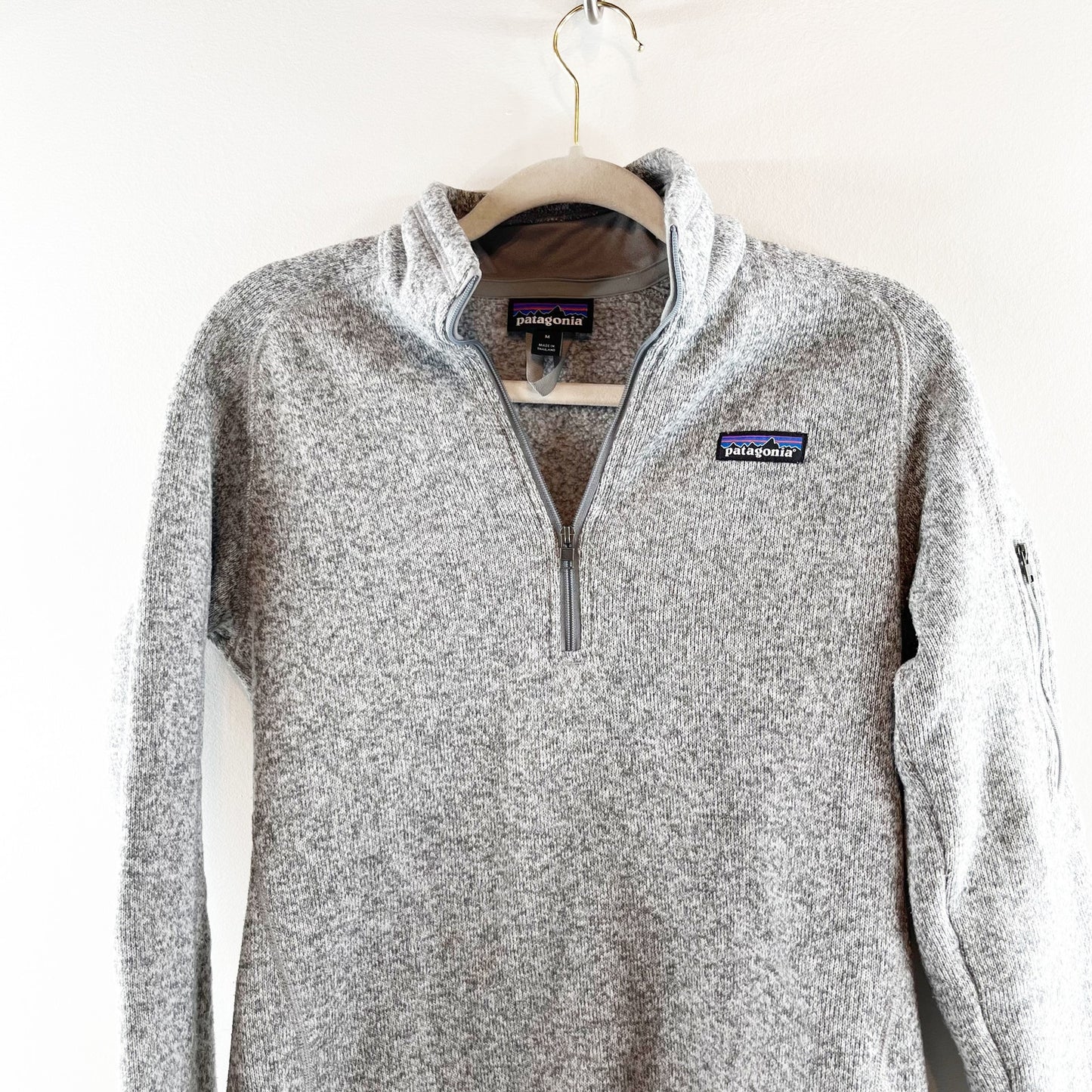 Patagonia Better Sweater 1/4 Zip Fleece Pullover Jacket Gray Medium