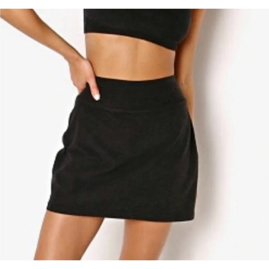 Beyond Yoga Move It Spacedye Mini Tennis Active Skirt Skort Heather Gray Small