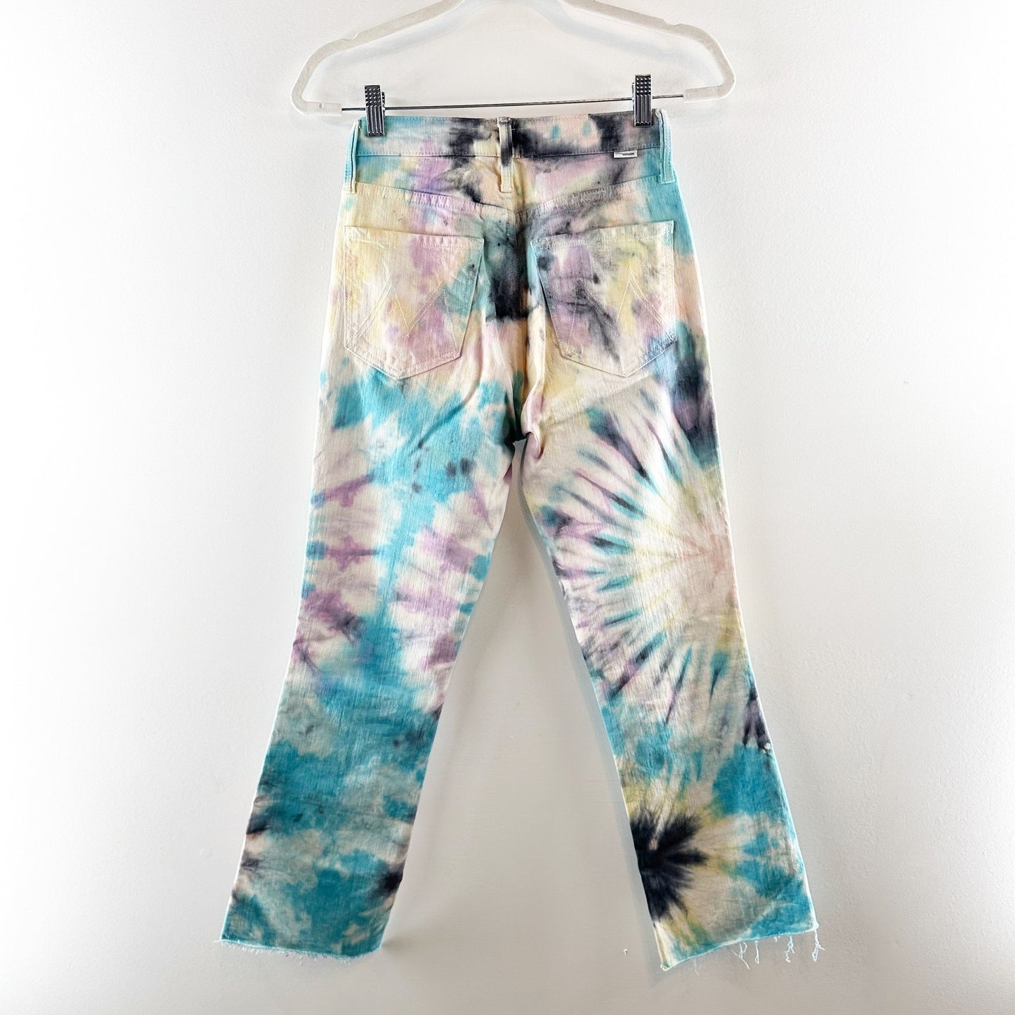 Mother The Tripper Cropped Boot Tie Dye Jeans Swirling Secrets 25