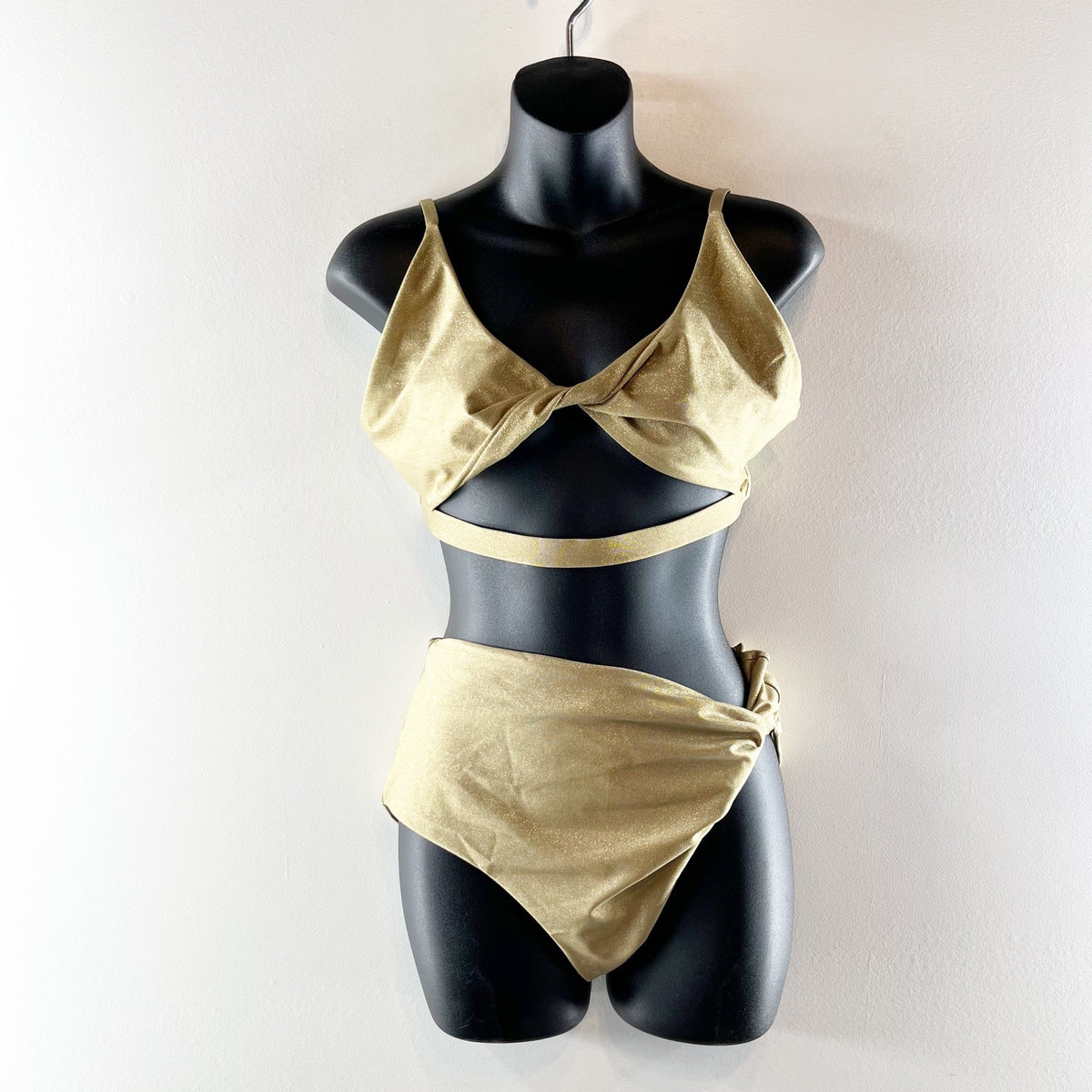 Boamar Twist Habana Bikini Top & Maka Bikini Bottoms Set Dried Aloe Gold L / XL